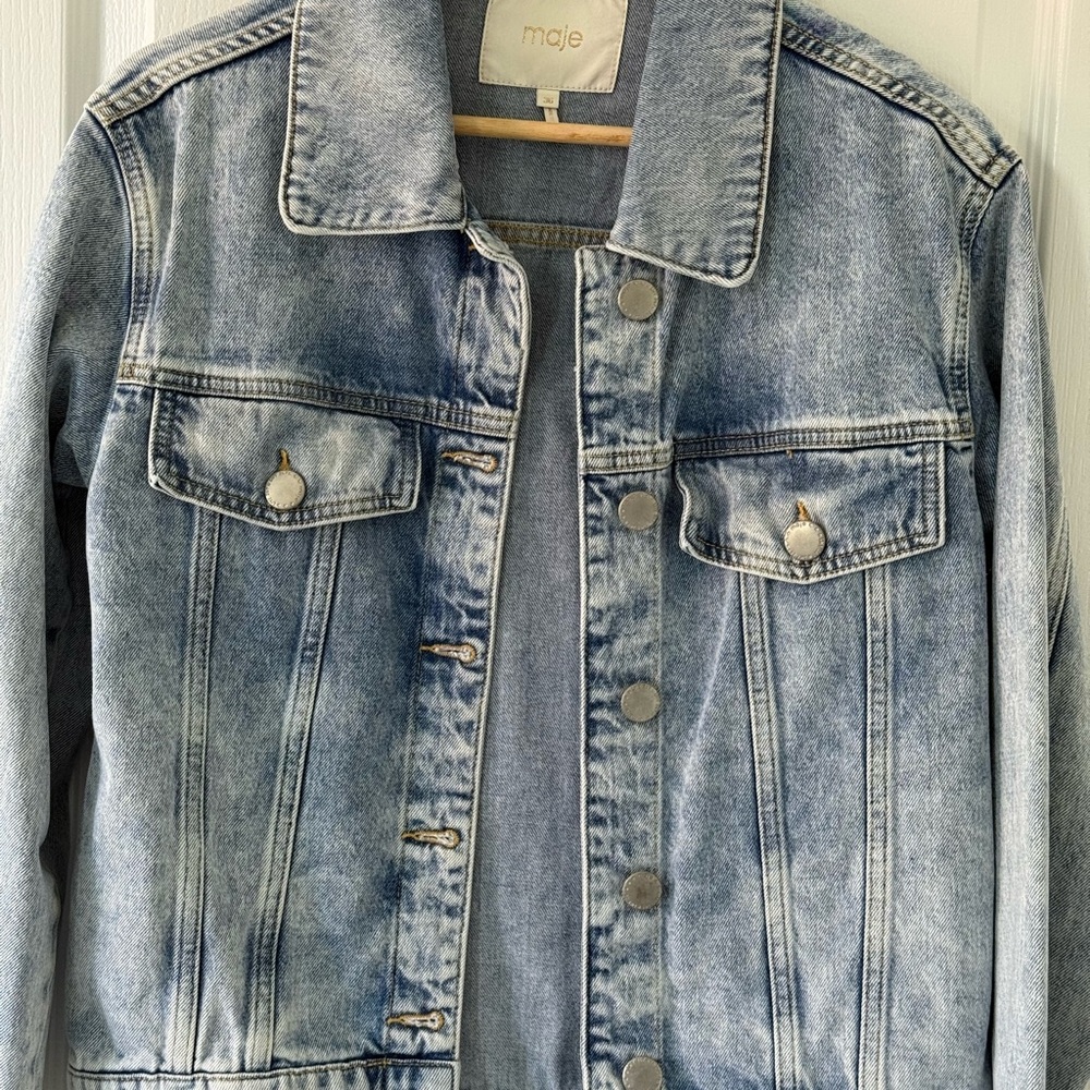 Maje Light Blue Denim Jacket
